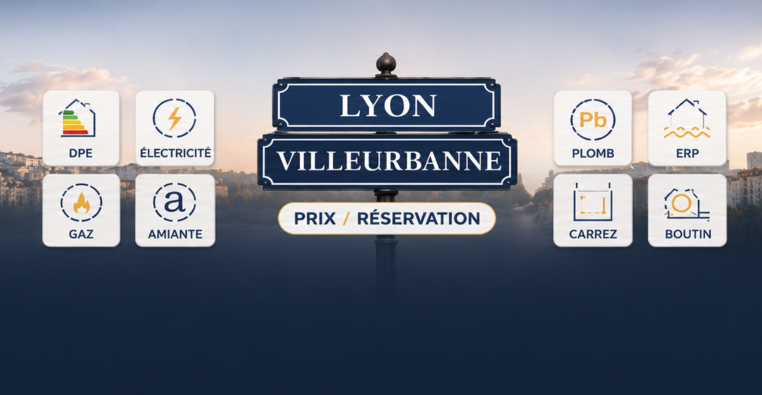 Prix des diagnostics immobiliers à Lyon et à Villeurbanne : tarifs, devis, réservation